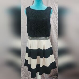 Black/Blush Speechless Colorblock Dress